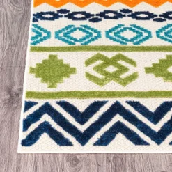 World Rug Gallery Troyes Contemporary Bohemian Indoor/Outdoor Area Rug -Outdoor Garden Store GUEST 88c2f785 d5e3 444f a2b2 1ec490d09e79