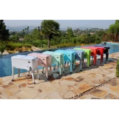 80qt Portable Rolling Patio Cooler - Permasteel -Outdoor Garden Store GUEST 8a0fb198 fcc8 40fb a70e e8ba02ee475d