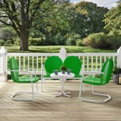 Griffith 4pc Outdoor Conversation Set - Kelly Green - Crosley -Outdoor Garden Store GUEST 8b0601ea a217 40c7 ae7c 35f22c47b22d