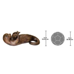 Design Toscano Lazy Otter With Fish Cast Bronze Garden Statue -Outdoor Garden Store GUEST 8bcf65c1 b86f 4c4e 81a7 c8c8b736f4a4