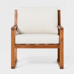 Saracina Home Modern Slat-Back Acacia Outdoor Arm Chair With Cushions 10 Saracina Home Modern Slat-Back Acacia Outdoor Arm Chair With Cushions -Outdoor Garden Store GUEST 8c100c19 cce6 4263 bf19 7df869ee1e9b