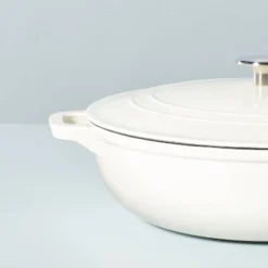 5.3qt Enameled Cast Iron Braiser Sour Cream - Hearth & Hand™ With Magnolia -Outdoor Garden Store GUEST 8c198140 35a1 4fbe b6a2 f431cc4e8800