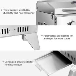 Costway 2 Burner Portable BBQ Table Top Propane Gas Grill Stainless Steel 17 Costway 2 Burner Portable BBQ Table Top Propane Gas Grill Stainless Steel -Outdoor Garden Store GUEST 8c2f9fd0 d9c9 4aec ba65 e6ebb1b557df