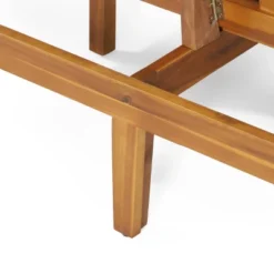 Jill Outdoor Acacia Wood Convertible Daybed With Cushions Teak/Beige - Christopher Knight Home -Outdoor Garden Store GUEST 8efec819 7534 439b aec9 51aa63346ed1