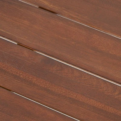 Flamingo 9pc Wood And Wicker Dining Set Dark Brown/Multibrown/Beige - Christopher Knight Home 5 Flamingo 9pc Wood And Wicker Dining Set Dark Brown/Multibrown/Beige - Christopher Knight Home - Image 5