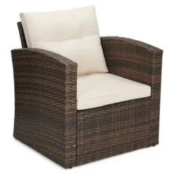 6pc Wicker Outdoor Conversation Set - EDYO LIVING -Outdoor Garden Store GUEST 903ae3aa 446e 443e a31f 19554082a26b