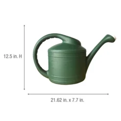 Southern Patio Large 2 Gallon Plastic Rainfall Garden Plant Watering Can, Green -Outdoor Garden Store GUEST 90be5741 bc18 40be 9b9c 8021110e409b