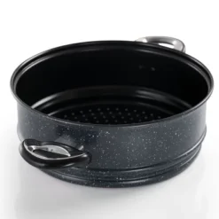 Gibson Home Leighton 3 Piece 8.5 Quart Steel Nonstick Pasta Pot With Steamer In Black 18 Gibson Home Leighton 3 Piece 8.5 Quart Steel Nonstick Pasta Pot With Steamer In Black -Outdoor Garden Store GUEST 911009ad fb51 453c b373 6c0e47207c26