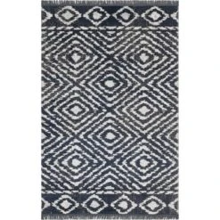 NuLOOM Zaria Diamond Tiles Fringed Indoor/Outdoor Patio Area Rug 11 NuLOOM Zaria Diamond Tiles Fringed Indoor/Outdoor Patio Area Rug -Outdoor Garden Store GUEST 912073a1 5ac7 4126 8b9d fd34e5d6de89
