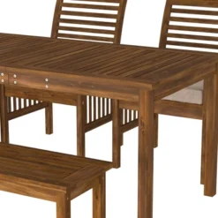 Ravenscroft 4pc Acacia Wood Patio Dining Set - Saracina Home 14 Ravenscroft 4pc Acacia Wood Patio Dining Set - Saracina Home -Outdoor Garden Store GUEST 914c6e42 17c0 45e7 8628 77dcc0056746
