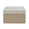 All-Weather Wicker Canaan Outdoor Ottoman Brown - Alaterre Furniture