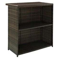 Crosley Palm Harbor Outdoor Wicker Bar
