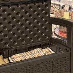 Suncast Loveseat With Storage Area & Trash Hideaway 33 Gallon Capacity Container 9 Suncast Loveseat With Storage Area & Trash Hideaway 33 Gallon Capacity Container -Outdoor Garden Store GUEST 966ba212 2aae 4380 883a 4d970b08689d