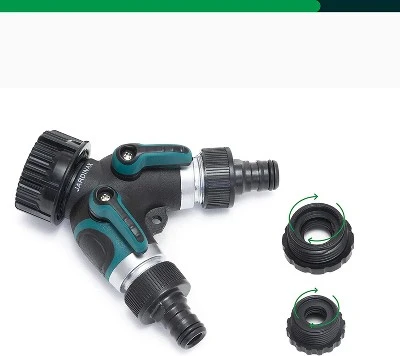 Jardinax 2-Way Water Hose Connector - Universal And Adjustable 2 Jardinax 2-Way Water Hose Connector - Universal And Adjustable - Image 2