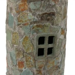 Sunnydaze Decor Sunnydaze Outdoor Backyard Garden Nautical Lighthouse Solar LED Pathlight Statue Figurine - 36" - Cobblestone -Outdoor Garden Store GUEST 96ed8e22 adb7 47b6 8096 db58cd30baa3