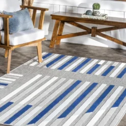 NuLOOM Adali Contemporary Striped Indoor/Outdoor Patio Area Rug -Outdoor Garden Store GUEST 995c5a96 cd7c 42cd 82ed 438d05b64b2f