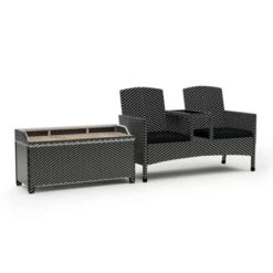 2pc Maksville Aluminum Patio Loveseat & Storage Bench - MiBasics -Outdoor Garden Store GUEST 99a5bd5b c817 4f77 b049 4674d1d532e3