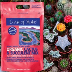 Coast Of Maine Indoor Outdoor Mount Desert Island Blend Organic Cactus And Succulent Potting Soil Mix With Beneficial Nutrients, 8 Quart Bag -Outdoor Garden Store GUEST 9a9254bc 67bb 4f52 aa3d b3215eecbbf3