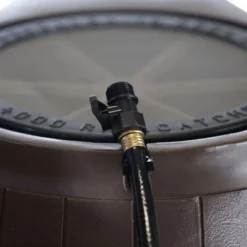 FCMP Outdoor 50-Gallon BPA Free Flat Back Home Rain Catcher Water Storage Collection Barrel For Watering Outdoor Plants & Gardens, Brown (2 Pack) -Outdoor Garden Store GUEST 9b54b4de c18b 4bb9 a243 4eaa8f409c5a