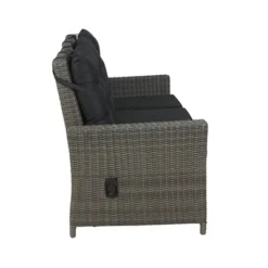 Asti Wicker 3 Seat Reclining Sofa With Cushions - Gray - Alaterre Furniture -Outdoor Garden Store GUEST 9bb83374 683f 4eac 9848 d303107d3e9d