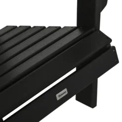 Outsunny Plastic Adirondack Chair, Outdoor Fire Pit Seating HDPE Lounger Chair With Cup Holder, High Back And Wide Seat For Patio, Backyard, Garden, Lawn -Outdoor Garden Store GUEST 9cadba07 f2a6 4fa5 881f 9773fd2fa705