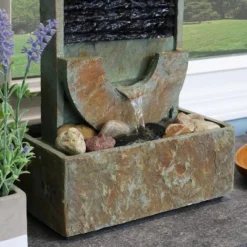 Sunnydaze Decor Sunnydaze Indoor Home Office Contemporary Soothing Half Moon Stone Slate Cascading Tabletop Water Fountain - 16" 10 Sunnydaze Decor Sunnydaze Indoor Home Office Contemporary Soothing Half Moon Stone Slate Cascading Tabletop Water Fountain - 16" -Outdoor Garden Store GUEST 9ced2d0f 3c77 4502 9e43 35b918ab2fae