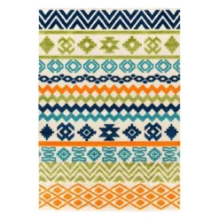 World Rug Gallery Troyes Contemporary Bohemian Indoor/Outdoor Area Rug -Outdoor Garden Store GUEST 9d81de24 99b8 4028 9995 30aba787cf14