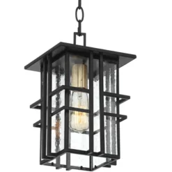 Possini Euro Design Arley Modern Outdoor Hanging Light Black Geometric Frame 12 1/2" Seedy Glass For Post Exterior Barn Deck House Porch Yard Patio 9 Possini Euro Design Arley Modern Outdoor Hanging Light Black Geometric Frame 12 1/2" Seedy Glass For Post Exterior Barn Deck House Porch Yard Patio -Outdoor Garden Store GUEST 9d9a0740 d8ce 49d3 9588 860b9c5034b1