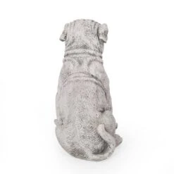 Concrete Adena Outdoor Dog Garden Statue - Antique White - Christopher Knight Home -Outdoor Garden Store GUEST 9dfd71fb 93b9 431f 9095 98ee6d32fc7b
