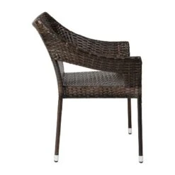 Merrick Lane Weather Resistant Indoor/Outdoor Stacking Patio Dining Chair With Steel Frame And PE Rattan 21 Merrick Lane Weather Resistant Indoor/Outdoor Stacking Patio Dining Chair With Steel Frame And PE Rattan -Outdoor Garden Store GUEST 9fb9d24b a422 4e14 a9b2 550c49f168ae
