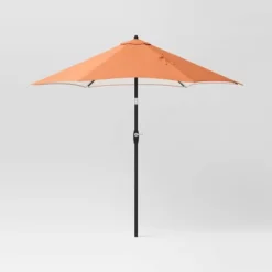 9'x9' Patio Market Umbrella - Black Pole - Room Essentials™ -Outdoor Garden Store GUEST a0569bfd e9d1 4b1b 82f7 723fa3b0290f