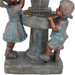 Sunnydaze Decor Sunnydaze 30"H Electric Polyresin Boy And Girl At Bird Bath Outdoor Water Fountain -Outdoor Garden Store GUEST a0840da9 df5b 4cdc 9ee9 6f683cf9b2a4