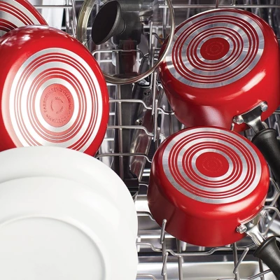 Farberware Reliance 10qt Aluminum Nonstick Wide Stock Pot Red 4 Farberware Reliance 10qt Aluminum Nonstick Wide Stock Pot Red - Image 4