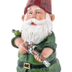 11" Polyresin Hunting Shirt Garden Gnome Statue Green - Alpine Corporation -Outdoor Garden Store GUEST a2ae3da6 ce97 4cfe 8b34 2d0dd9483757
