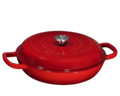 Bruntmor 160oz Silver Enamel Cast Iron IT Pots And Pans With Lid, Red -Outdoor Garden Store GUEST a2cd00ce 5c4d 4e86 bdb6 1de6da9a494d