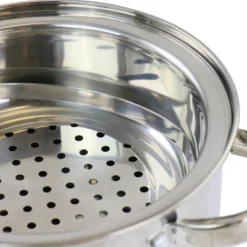Oster® Oster Sangerfield 5 Quart Stainless Steel Pasta Pot With Strainer Lid And Steamer Basket