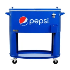 Permasteel 80qt Pepsi Oval Sporty Outdoor Cooler Cart -Outdoor Garden Store GUEST a4899902 9ac6 4911 91a9 ca379dc66c40
