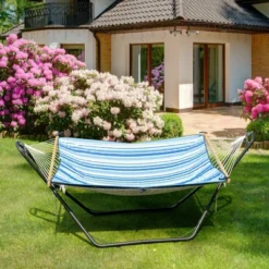 Costway Hammock Stand Heavy Duty Steel Frame Hanging Hooks Indoor Outdoor 11 Costway Hammock Stand Heavy Duty Steel Frame Hanging Hooks Indoor Outdoor -Outdoor Garden Store GUEST a68d5dff ee2e 4545 af62 4820088718db