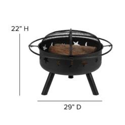 Merrick Lane Ayala 5 Piece Outdoor Leisure Set With Set Of 4 Poly Resin Adirondack Chairs And Star And Moon Iron Fire Pit -Outdoor Garden Store GUEST a6e66b83 47a3 4a0f b3ba 3aaac177bb12