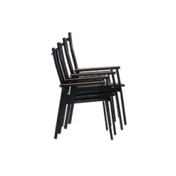 3pc Patio Dining Set With Small Round Steel Table & Sling Chairs - Captiva Designs -Outdoor Garden Store GUEST a7414888 d2f6 4d54 84b6 b64c5750c718