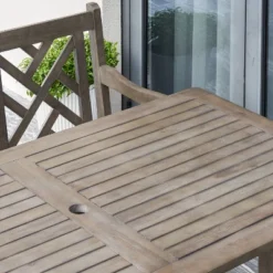 Azen 5pc Outdoor Reynard Durable Farmhouse Acacia Hardwood Dining Set Gray Wash 7 Azen 5pc Outdoor Reynard Durable Farmhouse Acacia Hardwood Dining Set Gray Wash -Outdoor Garden Store GUEST a756974d 3a21 43b2 b9a5 315bd7c287f7