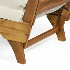 Serene Outdoor Acacia Wood Expandable Daybed With Cushions - Teak/Beige/Khaki - Christopher Knight Home -Outdoor Garden Store GUEST a77eefc8 c046 443a 93c1 0b6c4dc0a67c