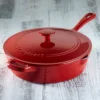 Cuisinart Chef's Classic 4.25qt Enameled Cast Iron Chicken Fryer CI45-30CR - Red