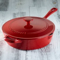 Cuisinart Chef's Classic 4.25qt Enameled Cast Iron Chicken Fryer CI45-30CR - Red