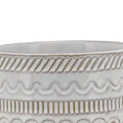 Sagebrook Home With Wood Stand Geometric Ceramic Planter Pots -Outdoor Garden Store GUEST a7ca5c28 556f 46a9 a53a fbfacc45649a