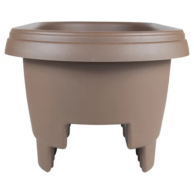 Bloem 12" Wide Oval Balcony Rail Planter 2 Bloem 12" Wide Oval Balcony Rail Planter - Image 2