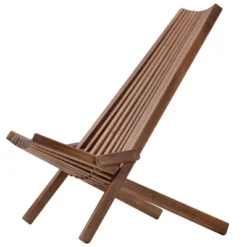 Folding Wood Chair - Natural - WELLFOR -Outdoor Garden Store GUEST a942b461 d010 413f b821 4cf436596192