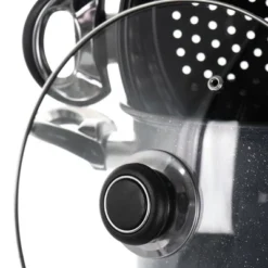 Gibson Home Leighton 3 Piece 8.5 Quart Steel Nonstick Pasta Pot With Steamer In Black 14 Gibson Home Leighton 3 Piece 8.5 Quart Steel Nonstick Pasta Pot With Steamer In Black -Outdoor Garden Store GUEST a946e938 5c7f 4b82 b265 ef9f849abb22