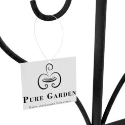 Garden Trellis - Set Of 2 Metal Panels With Decorative Scrolls - Fencing For Climbing Vines, Roses, Potted Plants, And Flowers By Pure Garden (Black) -Outdoor Garden Store GUEST aa37235b 4ea5 46a5 91b4 b9ad3dad2e97