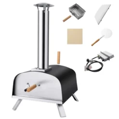 Costway 12" Multi-Fuel Pizza Oven Propane & Wood Fired Pizza Maker Portable -Outdoor Garden Store GUEST ab22d72c 62df 436c b428 746fbd5bafe8